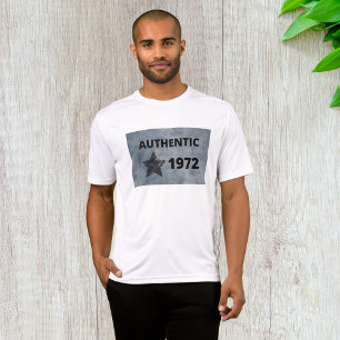 Authentic 1972 Vintage Star Retro Birthday Design  T-Shirt