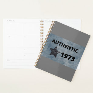 Authentic 1973 Spiral Planner