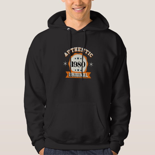 Authentic 1980 orginal   hoodie (Front)