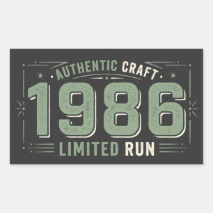 Authentic 1986: Limited Run Sage Dreamscape Rectangular Sticker