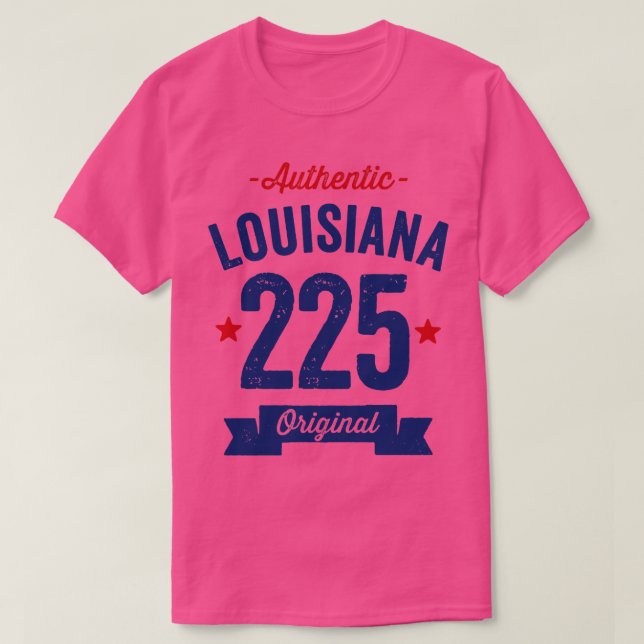 Authentic  225 Area Code T-Shirt (Design Front)