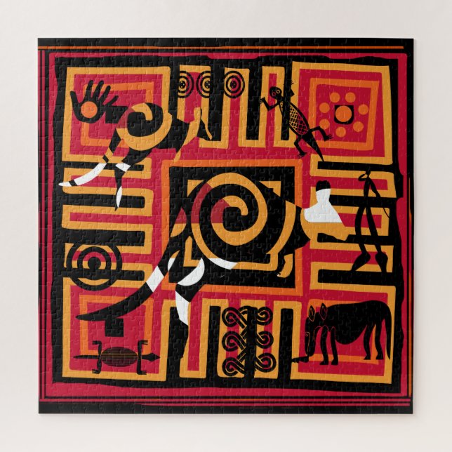 Authentic Aboriginal art Jigsaw Puzzle (Vertical)