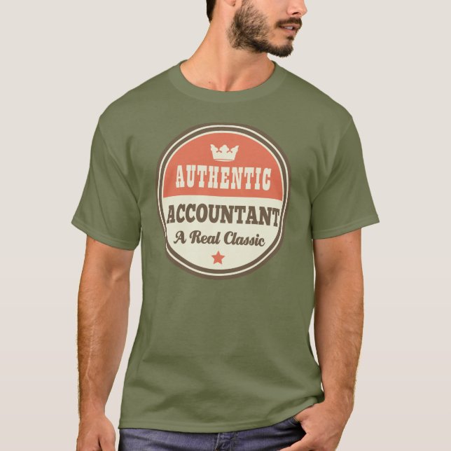 Authentic Accountant (Funny) Gift T-Shirt (Front)