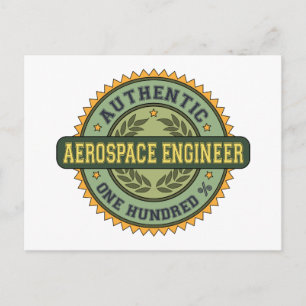 Authentic Aerospace Engineer Postcard