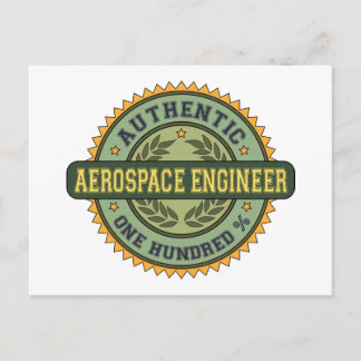 Authentic Aerospace Engineer Postcard
