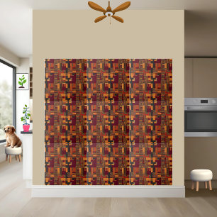 Authentic African Textile Pattern Tile