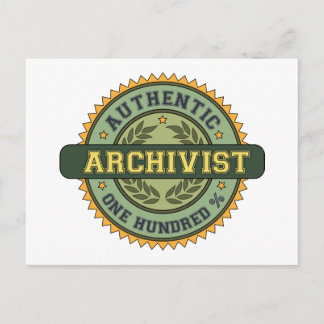 Authentic Archivist Postcard