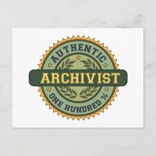 Authentic Archivist Postcard (Front)