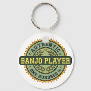 Authentic Banjo Player Key Ring