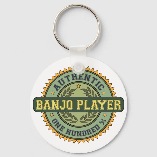 Authentic Banjo Player Key Ring (Front)