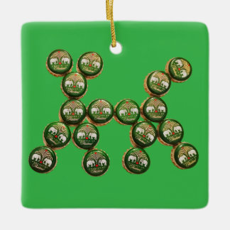 ​🐶 Authentic Chang Beer Cap Dog Ceramic Ornament