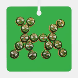 🐶 Authentic Chang Beer Cap Dog Metal Tree Decoration