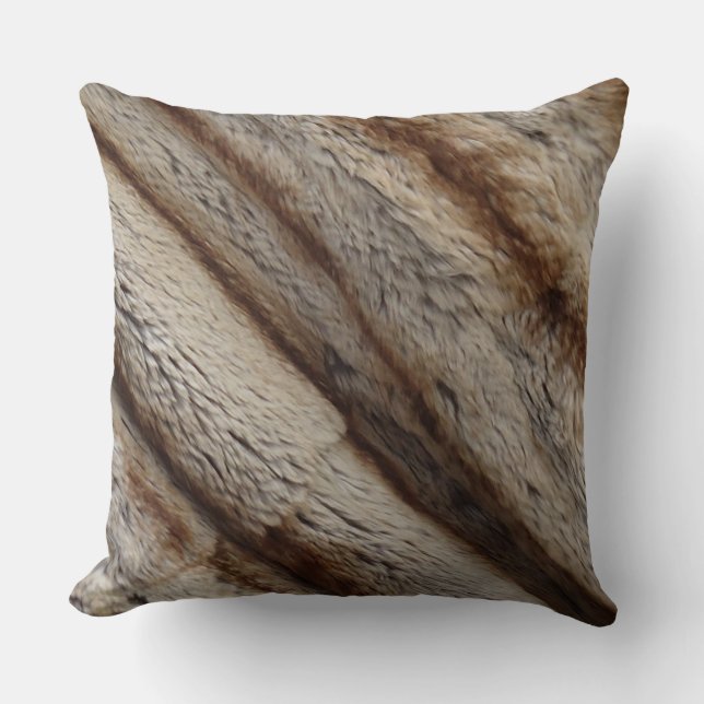 AUTHENTIC CHINCHILLA FUR PILLOW DIAGONAL (Front)
