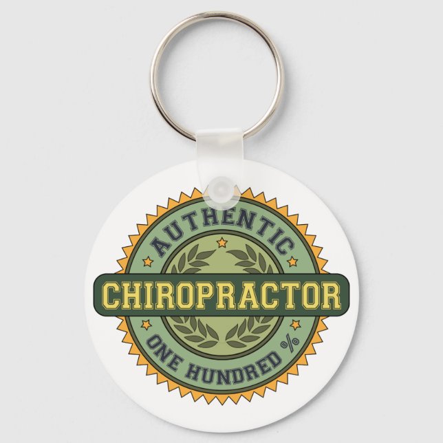 Authentic Chiropractor Key Ring (Front)