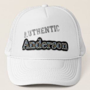 Authentic Clan Anderson Scottish Tartan Name Trucker Hat