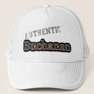 Authentic Clan Buchanan Scottish Tartan Name Trucker Hat
