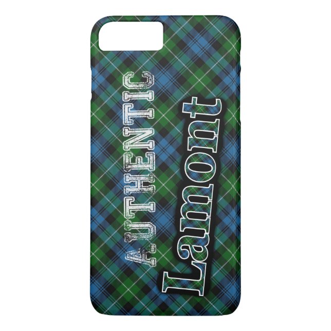 Authentic Clan Lamont Scottish Tartan Design Case-Mate iPhone Case (Back)