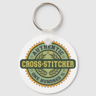 Authentic Cross-stitcher Key Ring