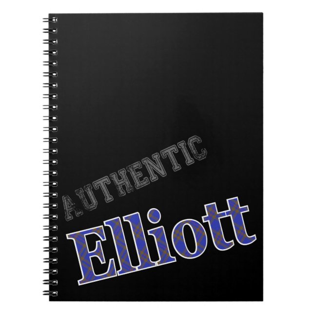 Authentic Design Clan Elliott Tartan Spiral Notebook (Front)