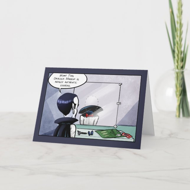 Authentic Dracula Makeup Card (Front)