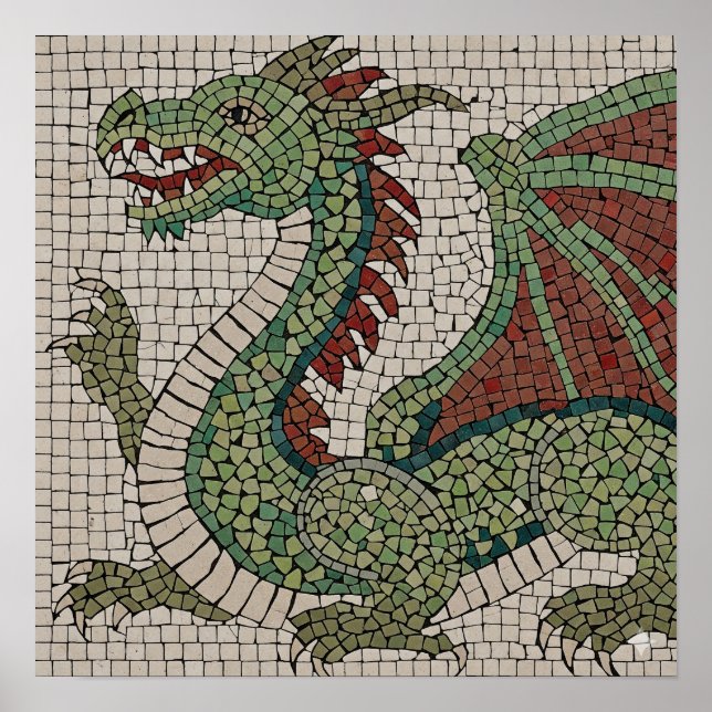 Authentic Dragon Mosaic Poster (Front)
