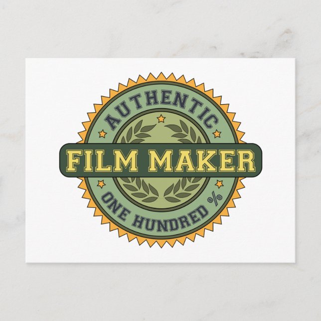 Authentic Film Maker Postcard (Front)