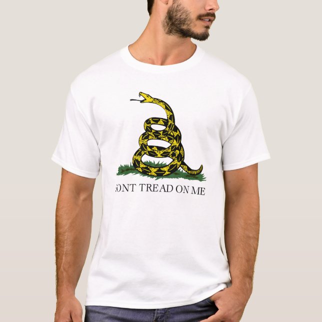 Authentic Gadsden Don't Tread on Me Flag T-Shirt (Front)