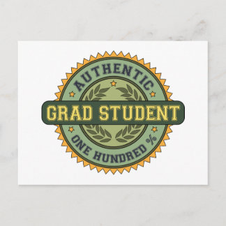 Authentic Grad Student Postcard