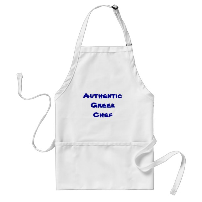 Authentic Greek Chef Apron (Front)