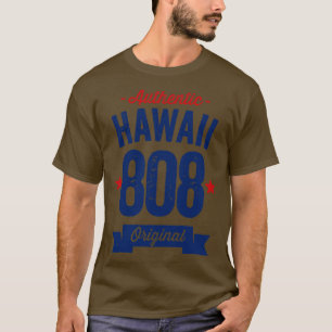 Authentic Hawaii 808 Area Code T-Shirt