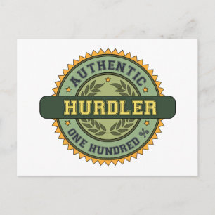 Authentic Hurdler Postcard