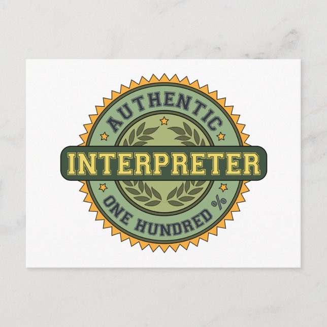 Authentic Interpreter Postcard (Front)
