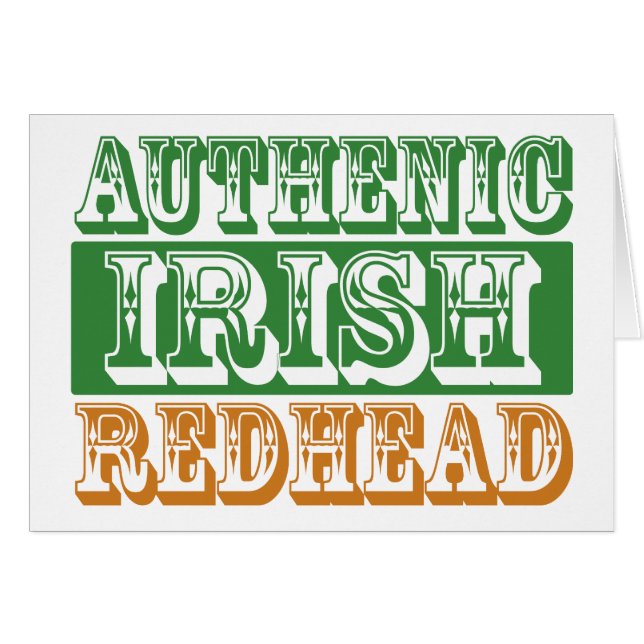 Authentic Irish Redhead (Front Horizontal)
