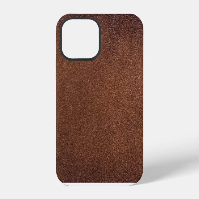 Authentic leather texture, genuine background. iPhone case (Back)