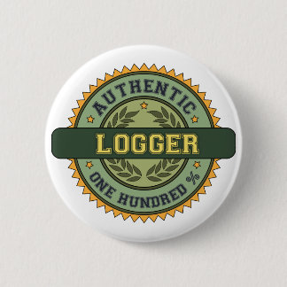 Authentic Logger 6 Cm Round Badge