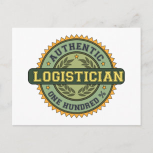 Authentic Logistician Postcard