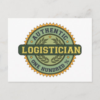 Authentic Logistician Postcard