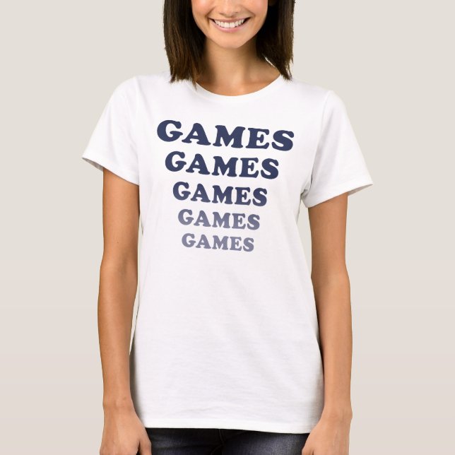 Authentic Looking Adventureland Games T-Shirt (Front)
