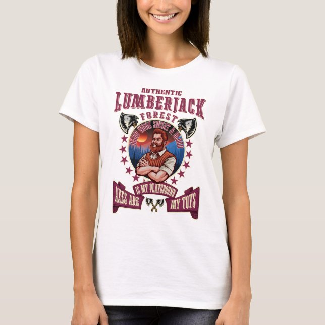 AUTHENTIC LUMBERJACK AXES T-Shirt (Front)