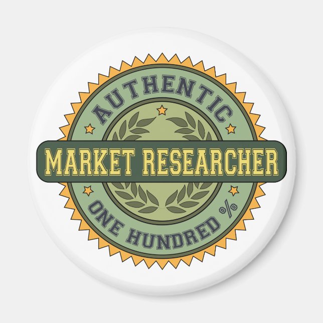Authentic Market Researcher Magnet (Front)