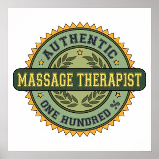 Authentic Massage Therapist Poster