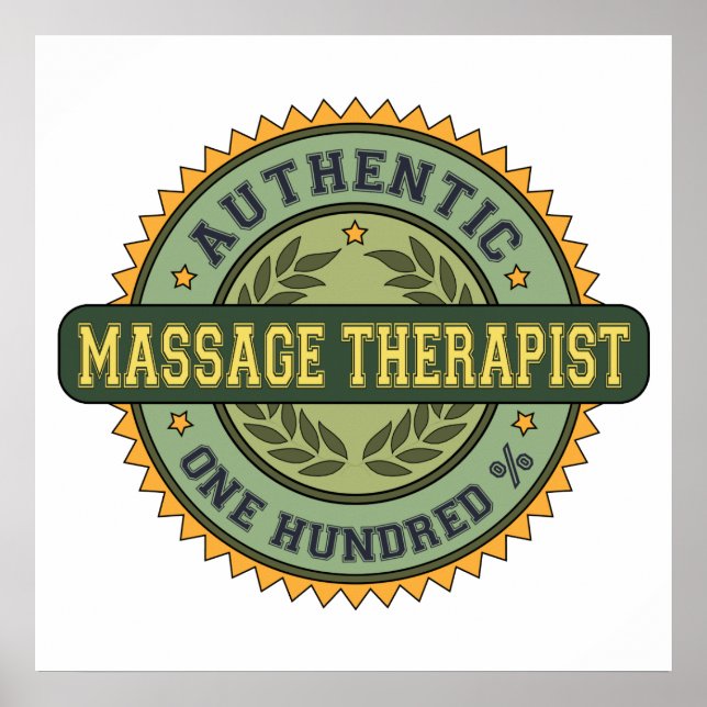 Authentic Massage Therapist Poster (Front)