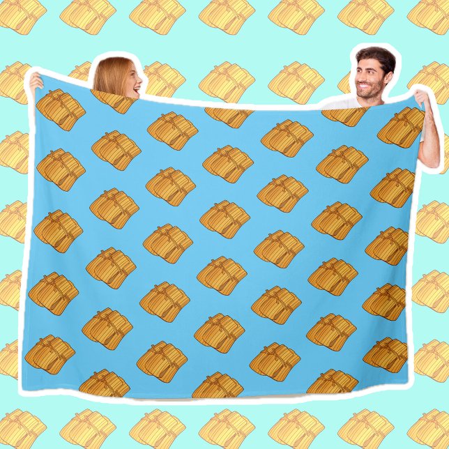 Authentic Mexican Tamales Season Fleece Blanket (Creator Uploaded)