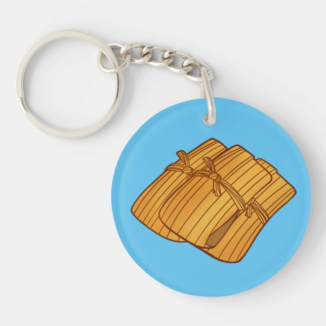 Authentic Mexican Tamales Season Key Ring (Front)