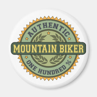 Authentic Mountain Biker Magnet