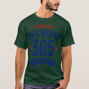 Authentic New Mexico 505 Area Code T-Shirt