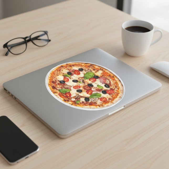 Authentic New York-Style Pizza Vinyl Sticker (Authentic New York-Style Pizza Vinyl Sticker)
