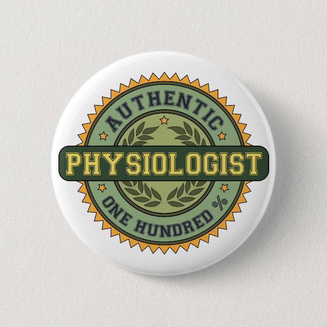 Authentic Physiologist 6 Cm Round Badge (Front)
