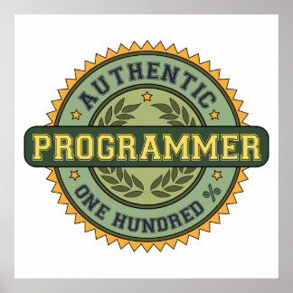 Authentic Programmer Poster
