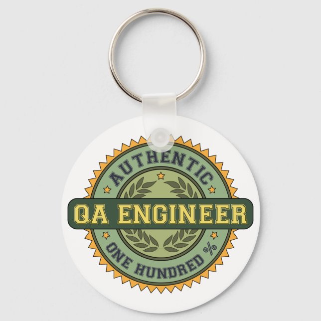 Authentic QA Engineer Key Ring (Front)